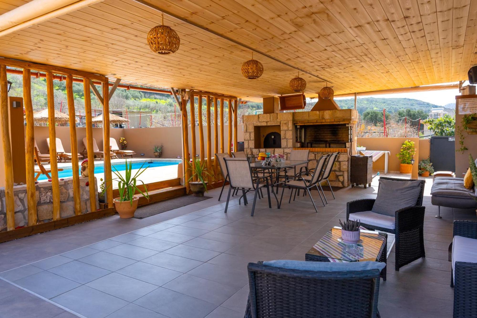Countryhouse Villa With Pool & Private Parking Heraklion  Luaran gambar